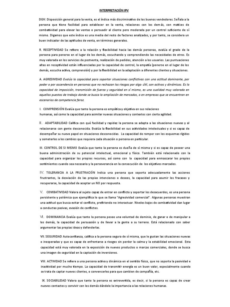Claves de Éxito en Ventas: IPV | PDF | Persuasión | Las emociones