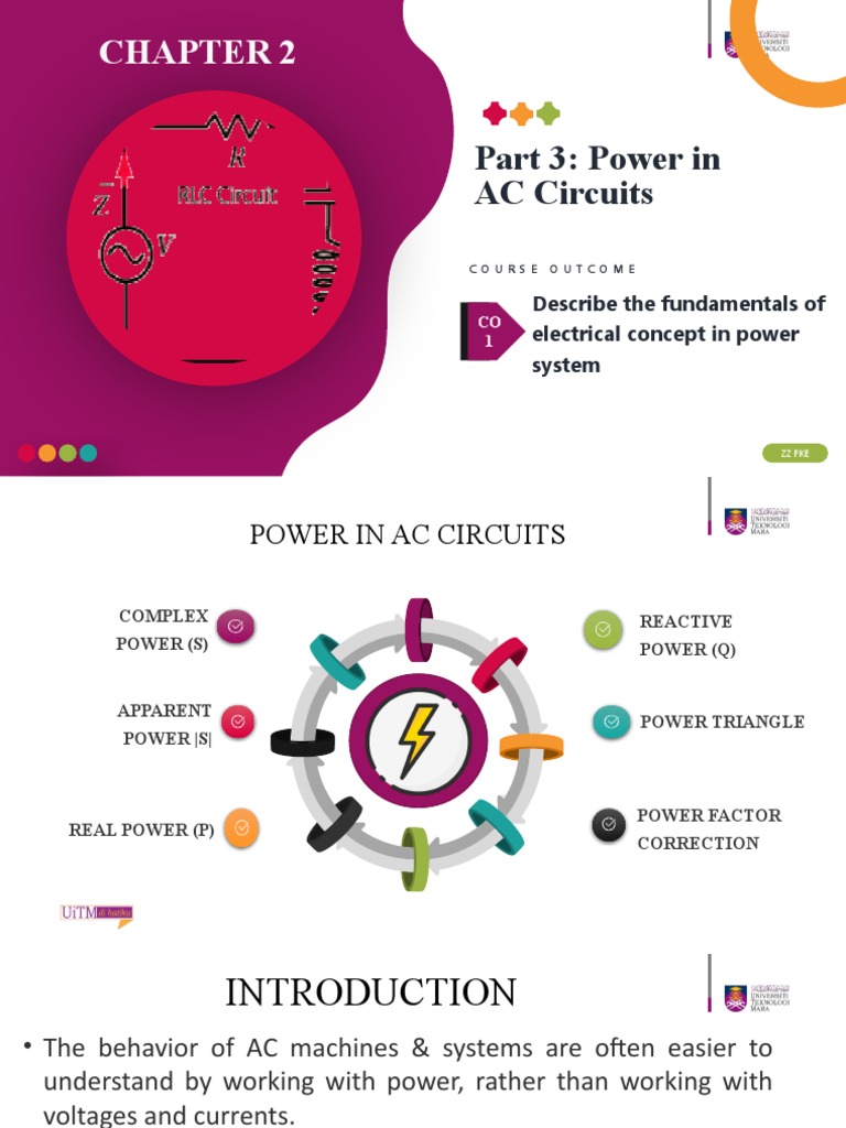 CHAPTER 2 3.0 Power in AC Circuits With Solution | PDF | Ac Power ...