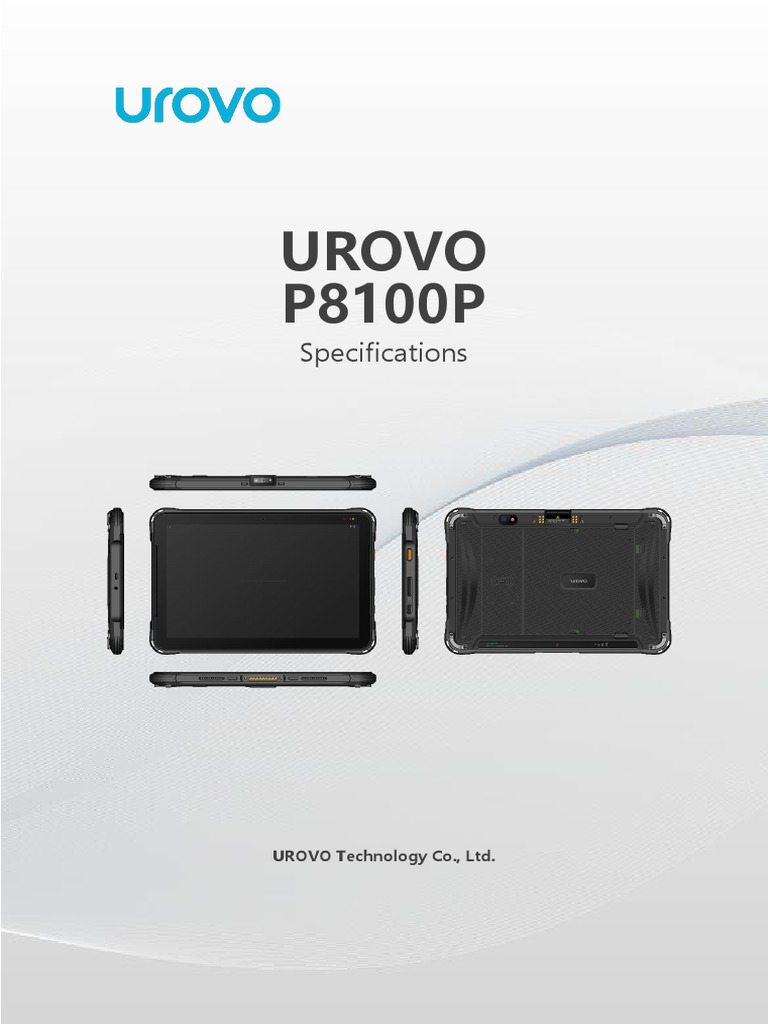 UROVO P8100P Specifications Overview | PDF | Business
