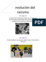 Línea Del Tiempo La Evolución Del Racismo Historia 1b