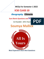 MCQ Climate 2 Geography