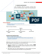 Memory and Processor Tute