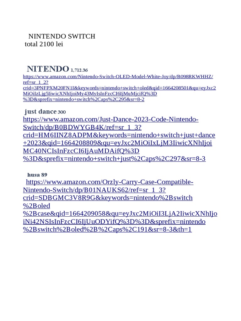Nintendo Switch PDF