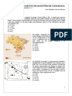 Exercícios de Fixação e Compreensão - Orientação e Localização Fusos Horários e Escala