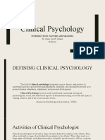 Clinical Psychology 1