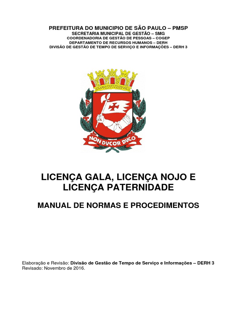 Manual Licencas Gala Nojo Paternidade 1480944116 | PDF | União estável ...