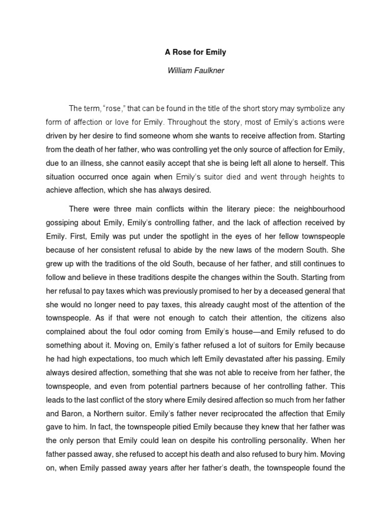 A Rose For Emily PDF