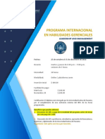 Programa Internacional en Habilidades Gerenciales