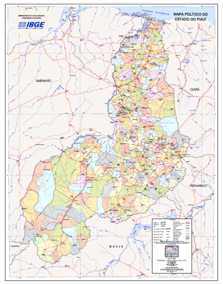 Mapa Politico PI | PDF