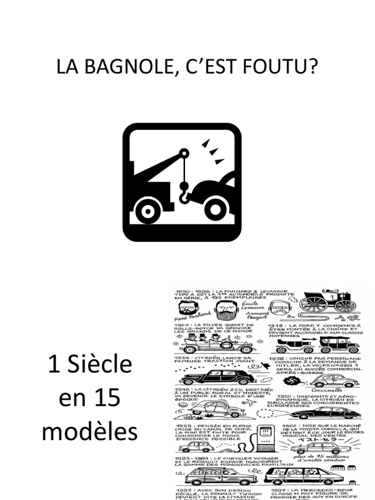 La Bagnole C est Foutu PDF Sciences Sociales Technologie Et 