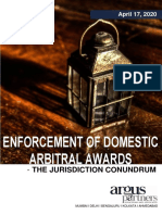 Enforcement of Domestic Arbitral Awards The Jurisdiction Conundrum