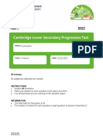 2022 Science Stage 9 - Paper 2