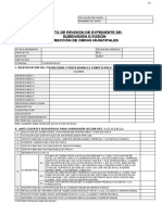 Pauta de Revisión de Expediente Subdivisión