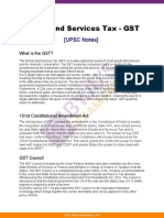 Goods and Services Tax Upsc Notes 98