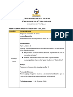 4to Secundaria. Tareas Semana Del 10 Al 13 de Octubre.