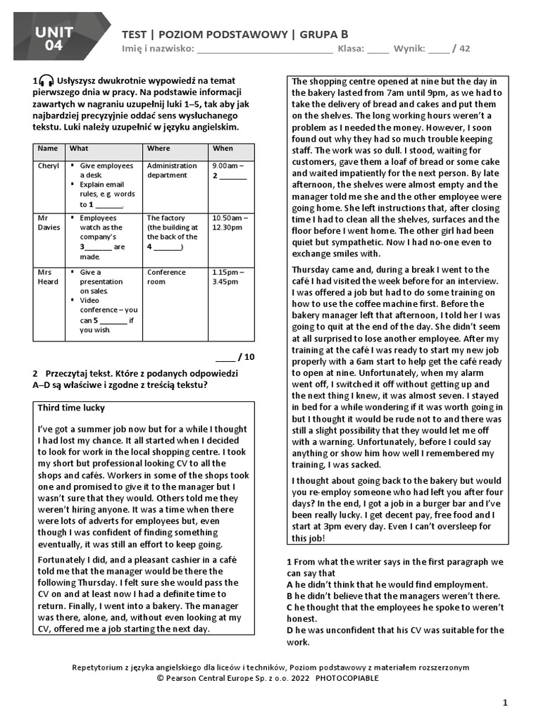 RepetMat U04 Test Podst B | PDF