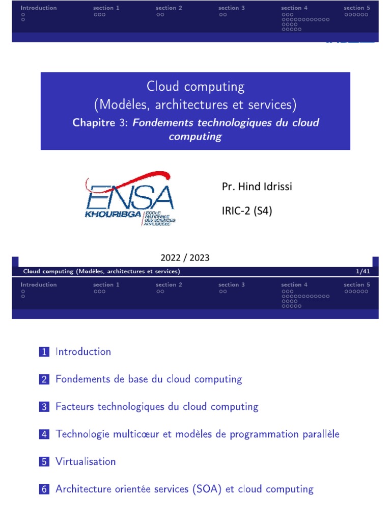 Fondements et technologies du cloud computing | PDF | Virtualisation ...