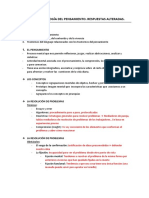 Tema 3. Psicopatología Del Pensamiento