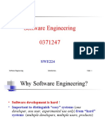 1 Introduction To Software Engineering