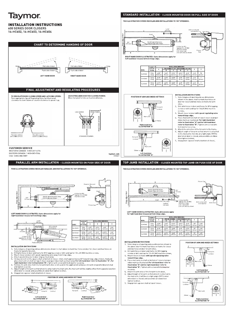 Taymor Door Closure PDF