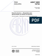 NBR 16752 - 2020 - Requisitos para Apresentação em Folhas de Desenho