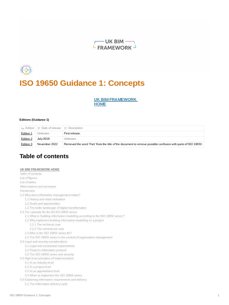 ISO 19650 Guidance 1 Concepts Edition 3 | PDF | Building Information ...