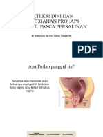 Deteksi Dini Dan Pencegahan Prolaps Panggul Pasca Persalinan