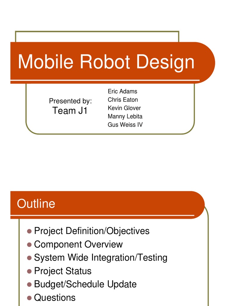 Mobile Robot Design Full Report | PDF | Vhdl | Sensor
