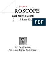 Sun Signs Pattern, Dated June 15 To 31, 2023 - Hindi