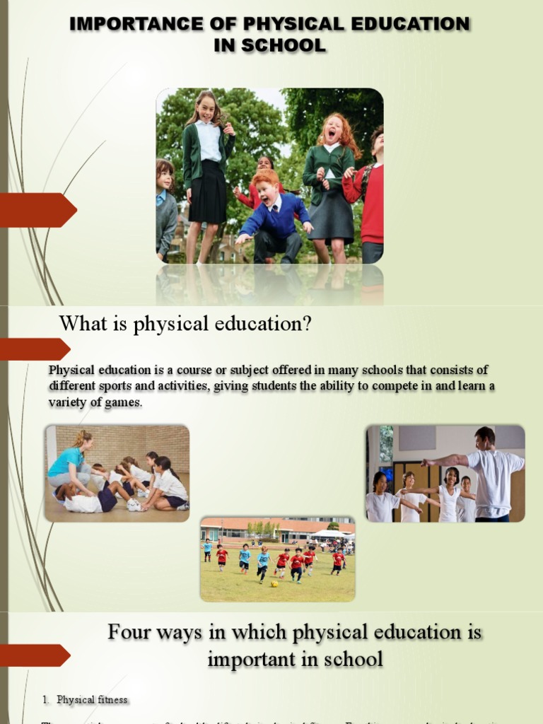 What Is The Purpose Of Pe In School