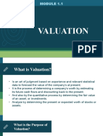 Module 1.1 - Valuation Concept