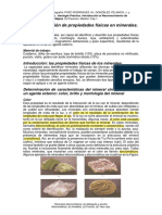 TP Identificación de Propiedades Físicas en Minerales.