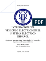 Integración Del Vehículo Eléctrico en El Sistema Eléctrico Español