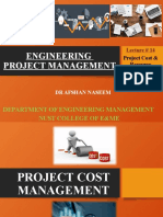 Project Cost Resource Management