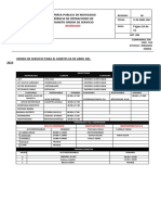 Orden de Servicio 4 de Abril Del 2023