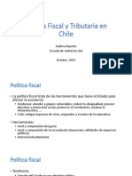 Política Fiscal y Tributaria en Chile: Andrea Repetto Escuela de Gobierno UAI Octubre, 2022