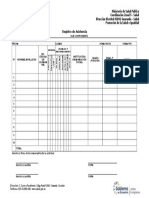 FORMATO REGISTRO DE ASISTENCIA MSP