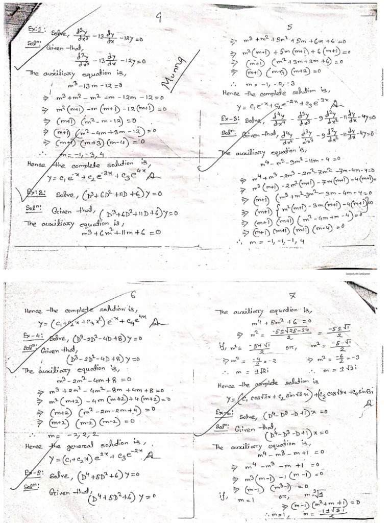 Munna Ordinary Differential Equations Math Example | PDF