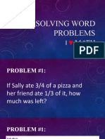 Solving Word Problems - May 2023