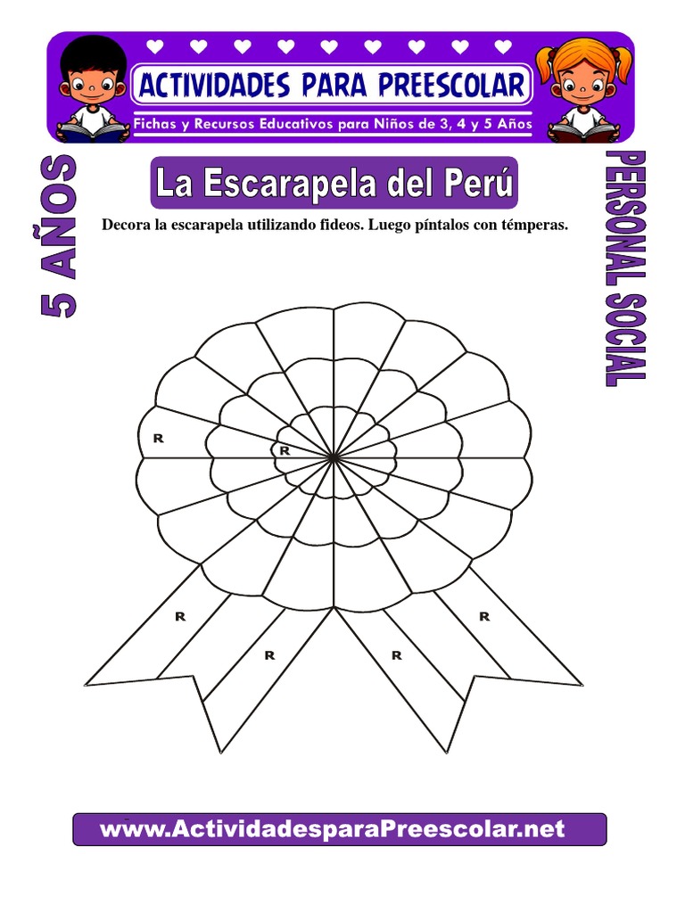La Escarapela Del Perú para Niños de 5 Años | PDF