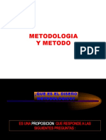 Metodologia y Metodo