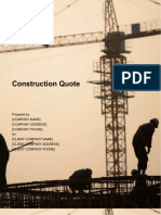 Construction Quote