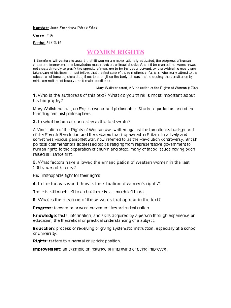 Women Rights | PDF