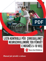 Liste Kontrolli Per Crregullimet Neurozhvillimore 5 - 10 Vjec Per Mesues Dhe Prinder