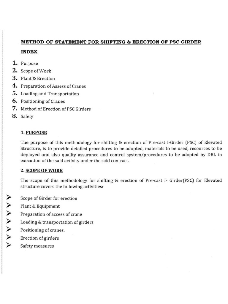 Girder Launching Methodology | PDF