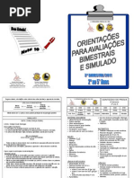 2° ao 5° Anos - CONTEUDOS DE PROVA - 3 bim 2011