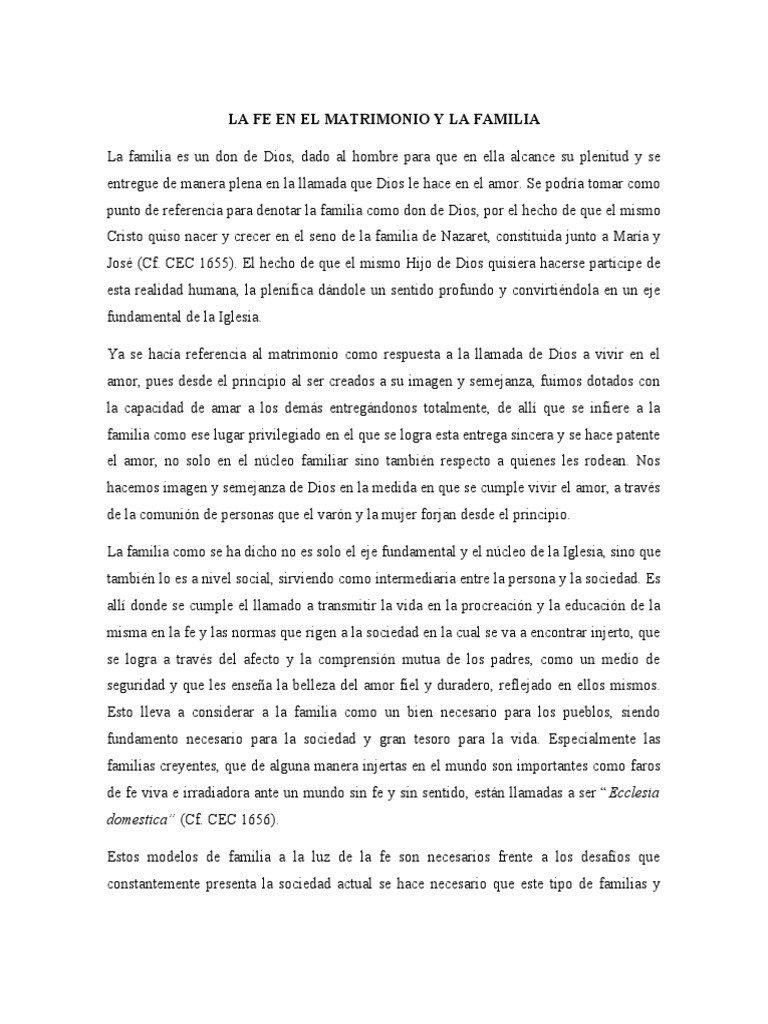 Oración de Tobias y Sara en el Matrimonio | PDF | Amor | Fe