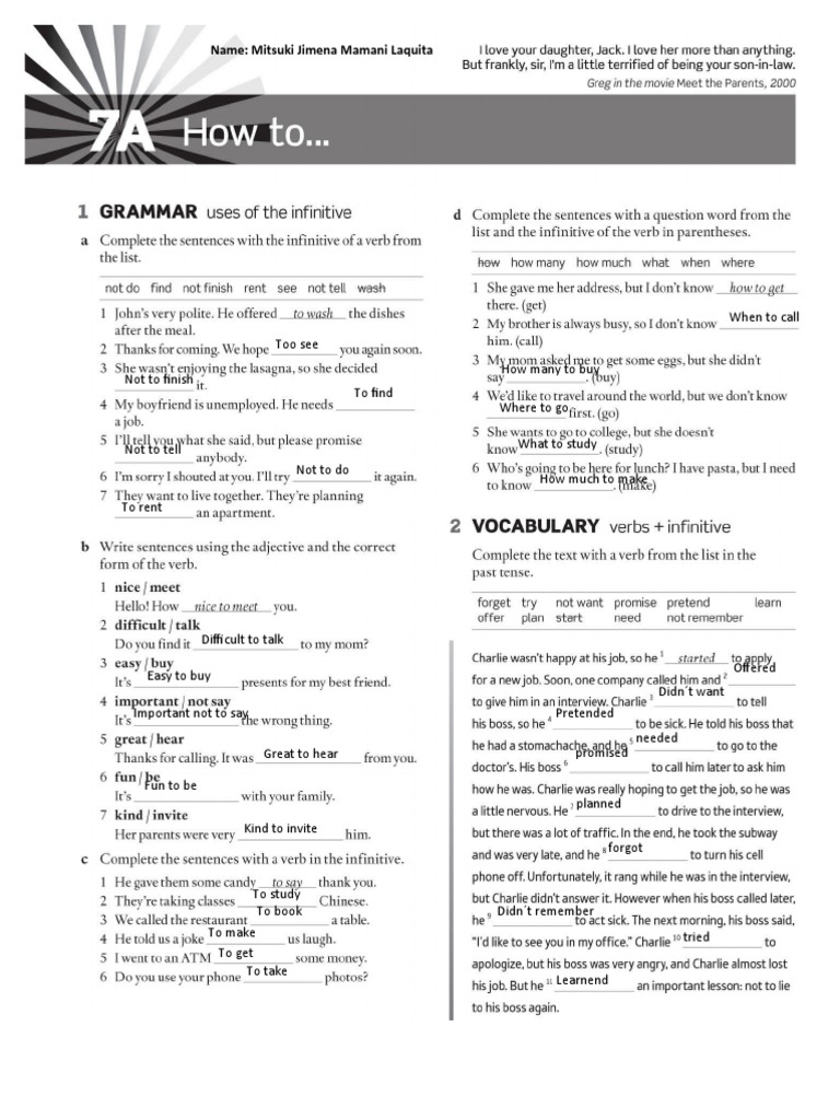 Workbook 7 8 | PDF