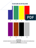 Tarjetas de Colores Del Test de Luscher