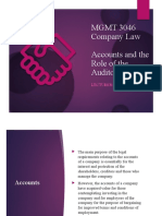 7 - Company Law - Accounts and The Role of The Auditor